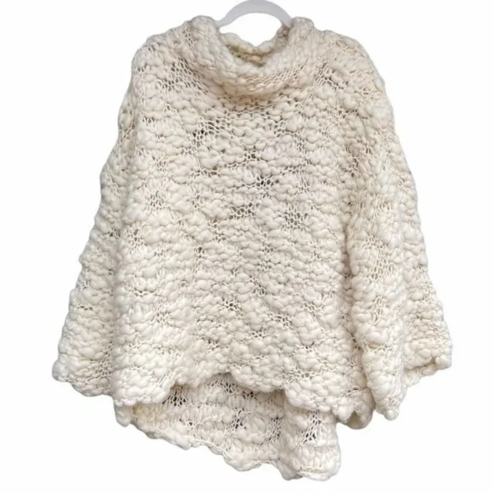 For Love & Lemons Mademoiselle Popover Sweater Creme - Picture 5 of 10